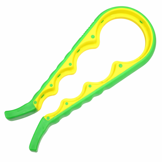Plastic Jar Opener, Easy Grip Design, Green and Yellow