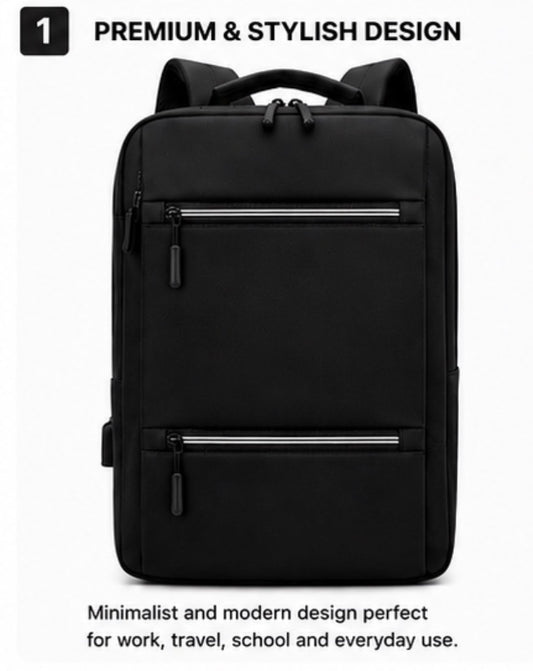 Slim Laptop Backpack | USB Charging Travel Backpack