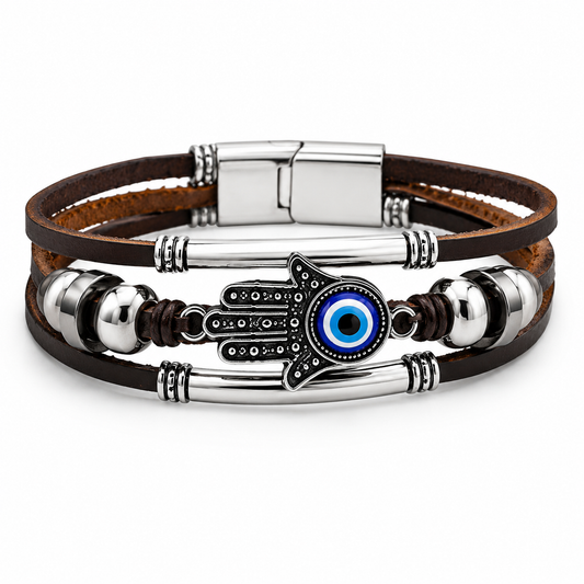 Vintage-Style Hamsa Evil Eye