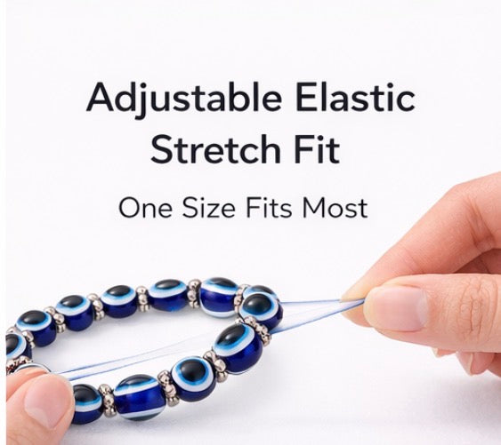 Protective Evil Eye Bracelet Adjustable Beaded Charm Bracelet (4 Styles)