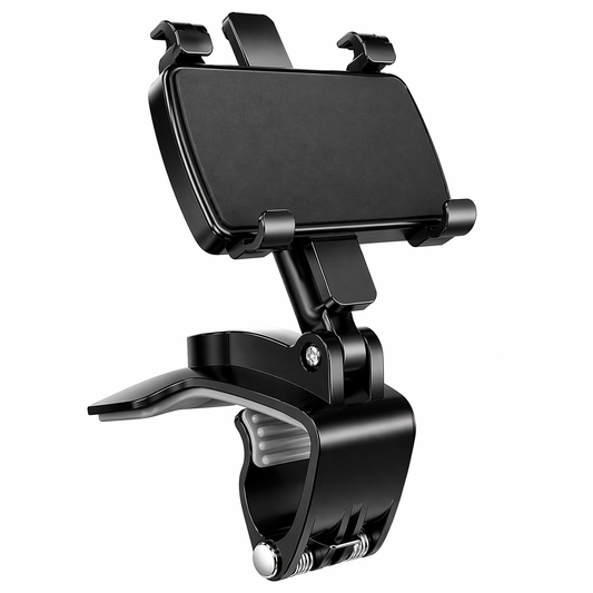 Adjustable Clamp Phone Mount for Car Dashboard, Desk, Bed & More