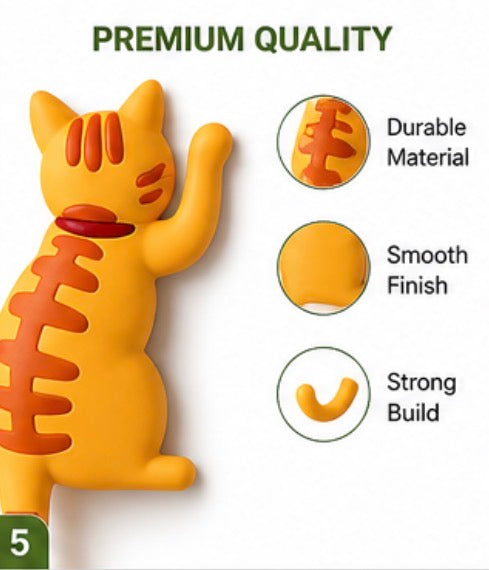 3 Cute Cat Tail Magnetic Hook