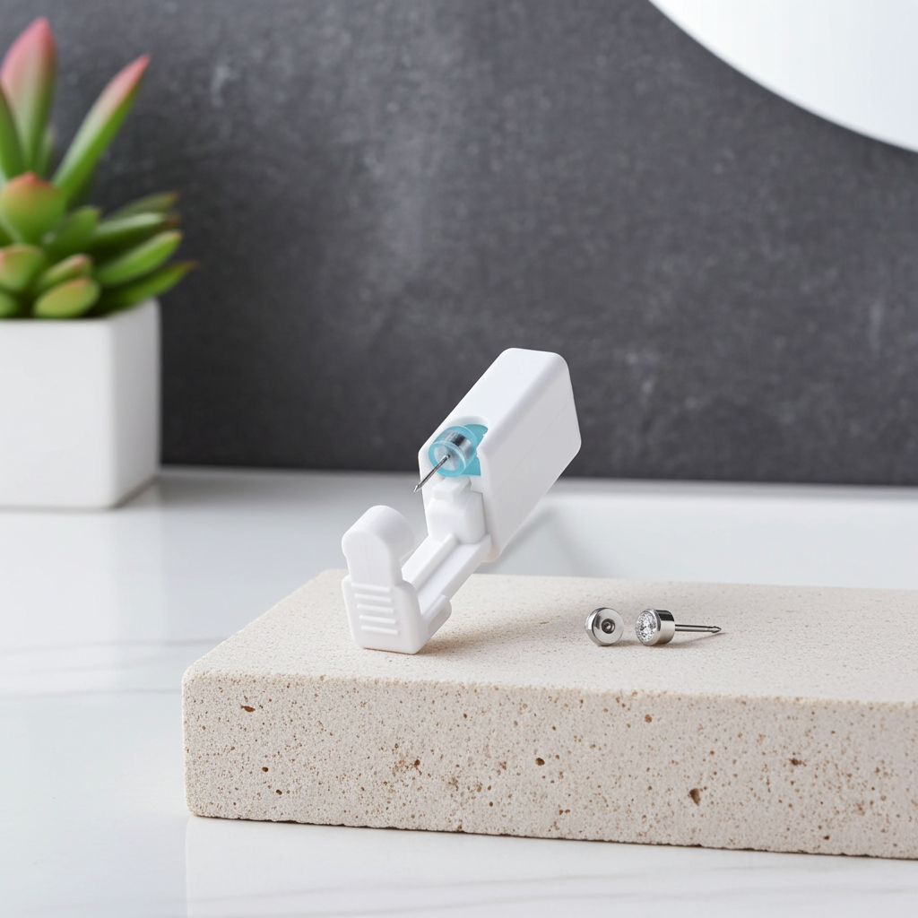 Gun Piercer Tool Machine-Disposable Safe Sterile Ear Piercing Stud Body Unit 1PC