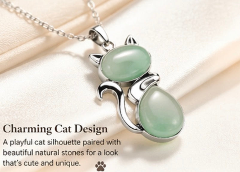 Cat Pendant Necklace for Women