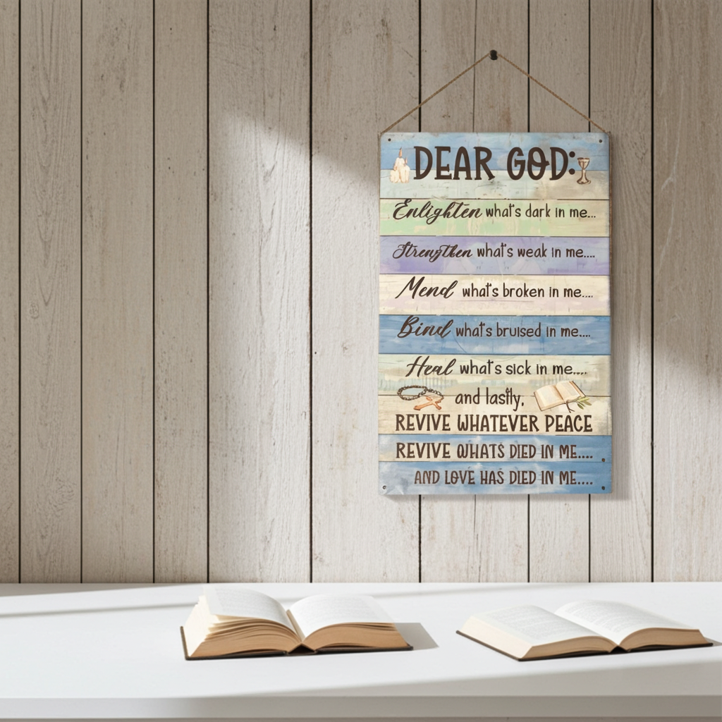 Religious Wall Art Inspirational Quotes for Home Decor Ornaments Spiritual Vibe Motivation Message of Hope and Guidance