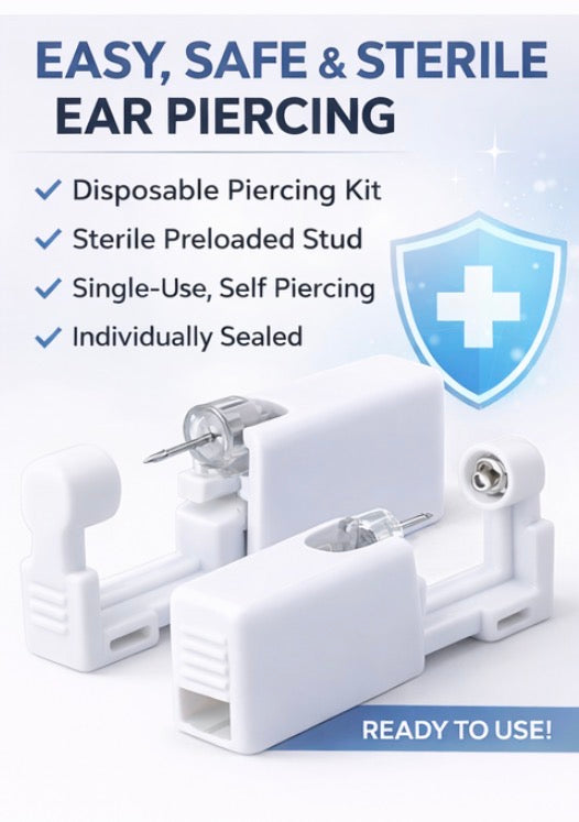 Disposable Ear Piercing Kit with Sterile Stud