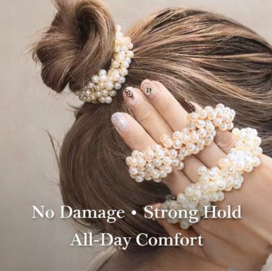 Luxury Pearl Scrunchie