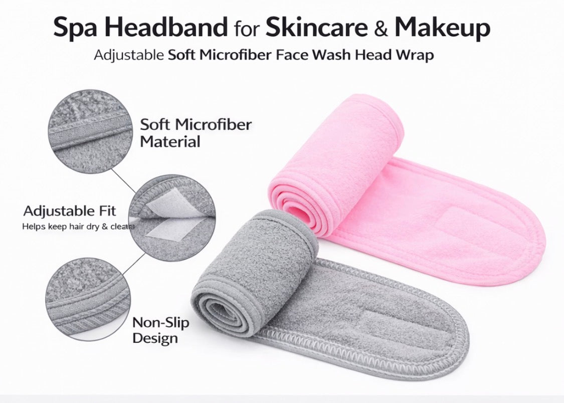 Spa Headband for Skincare & Makeup