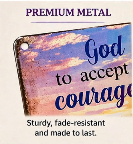 Serenity Prayer Metal Wall Sign