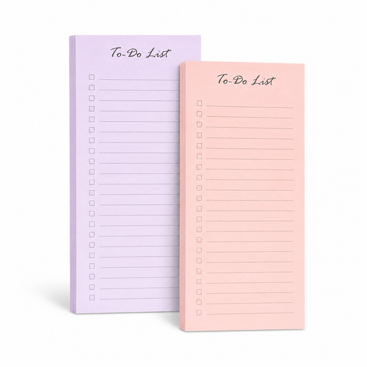 Pastel Daily Checklist Notepad Set – Assorted Colors To Do List Memo pad
