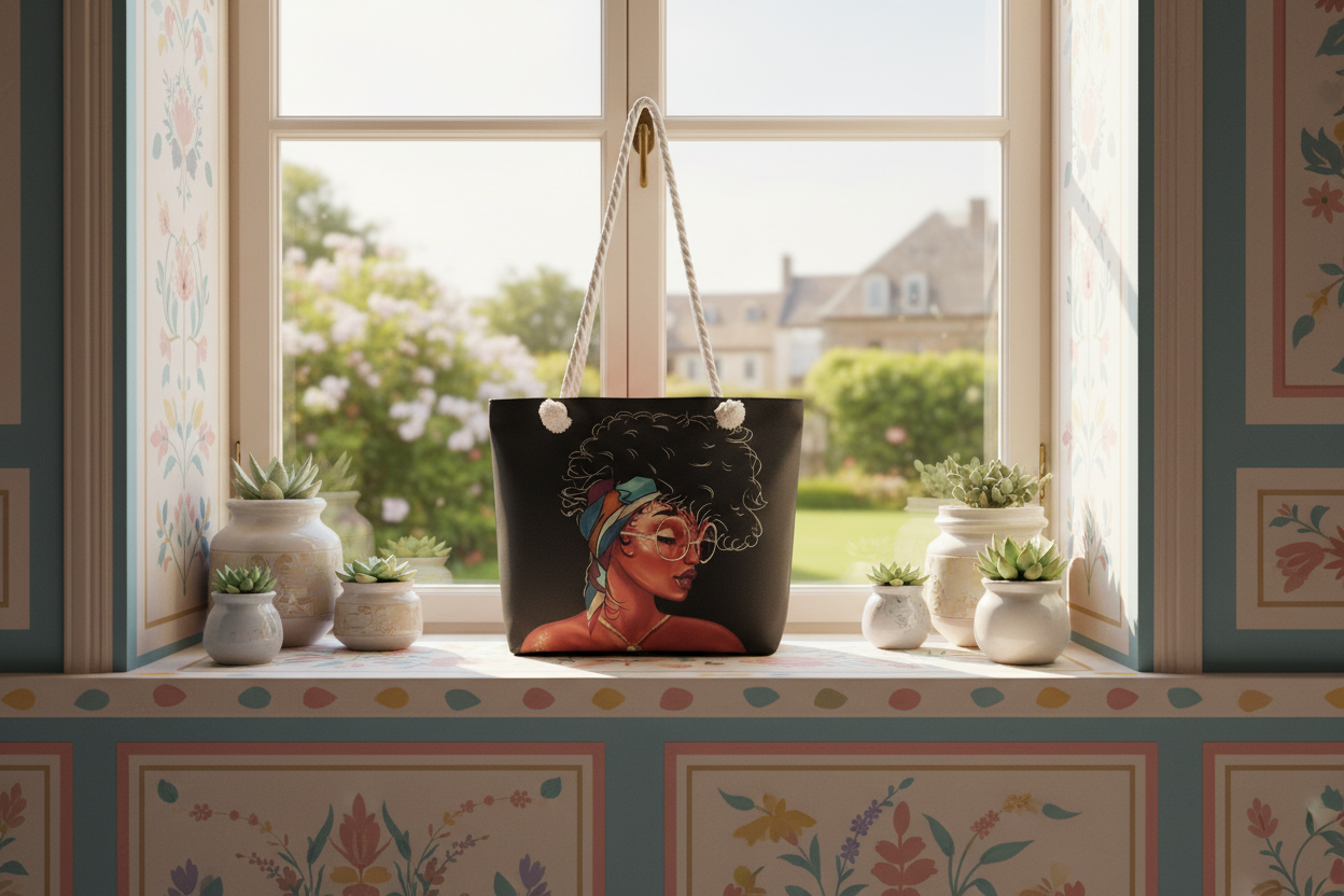 Colorful Patterned Y2K Tote Bag