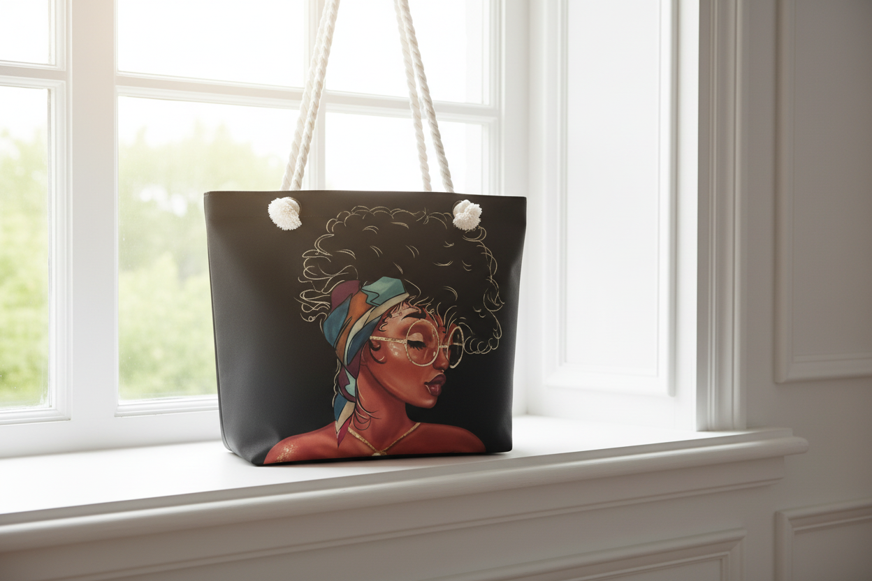 Colorful Patterned Y2K Tote Bag