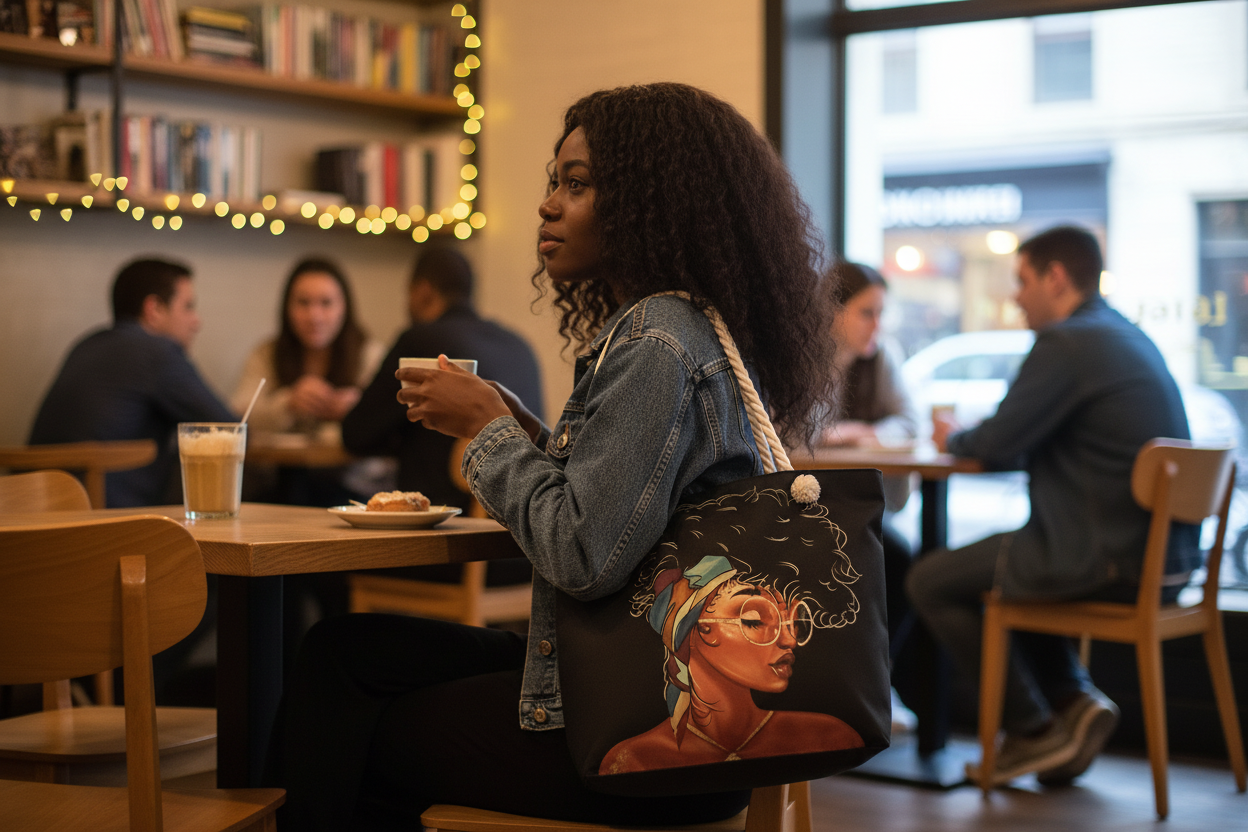 Colorful Patterned Y2K Tote Bag