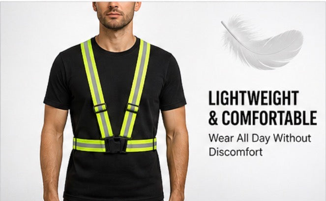 High Visibility Reflective Safety Harness Vest