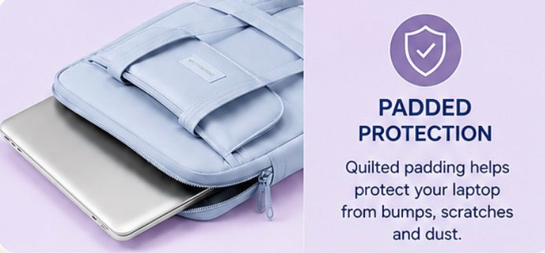 Minimalist Padded Laptop Tote Bag