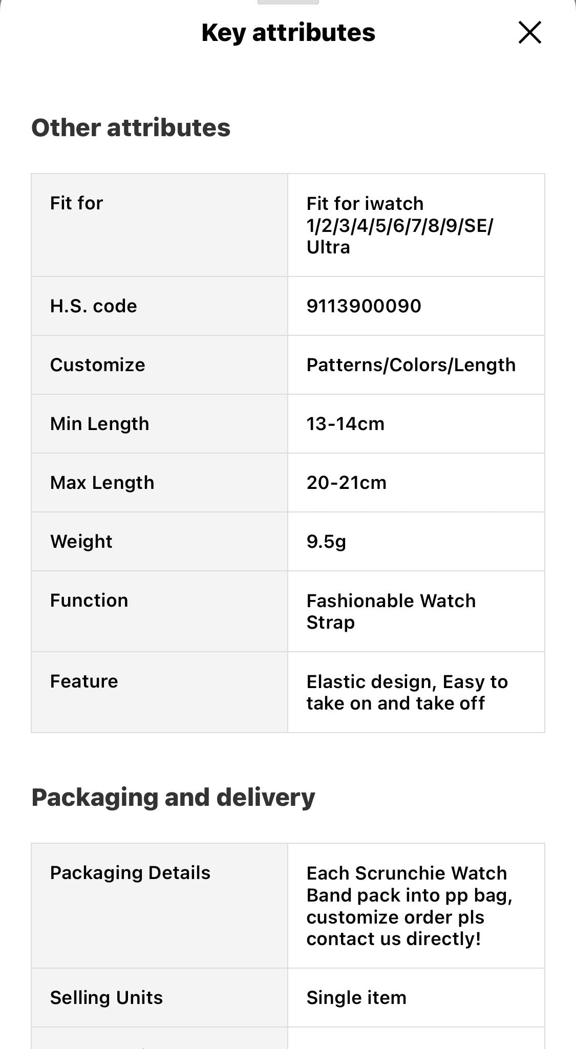 Smart Watch Scrunchy Wrist Band