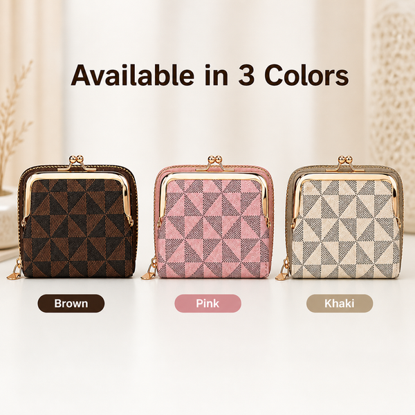 Women’s Small Wallet with Zipper & Coin Purse