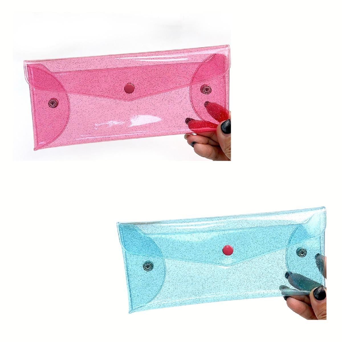 Cosmetic Bag or Pencil Case - Soft Durable Material with Multiple Compartments for Travel Daily Use