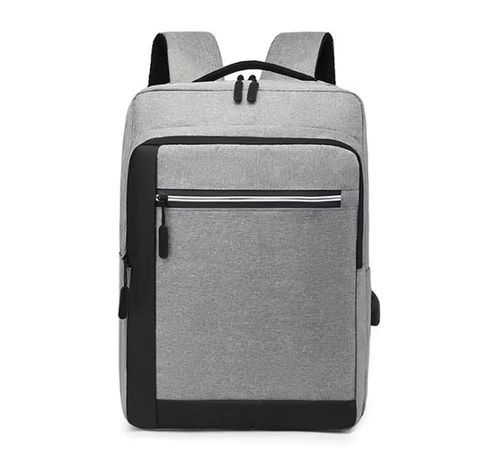 Minimalist Laptop Backpack with USB Port – Slim Travel Bag with Multiple Pockets, Fits Laptops up to 15.6”, Water-Resistant