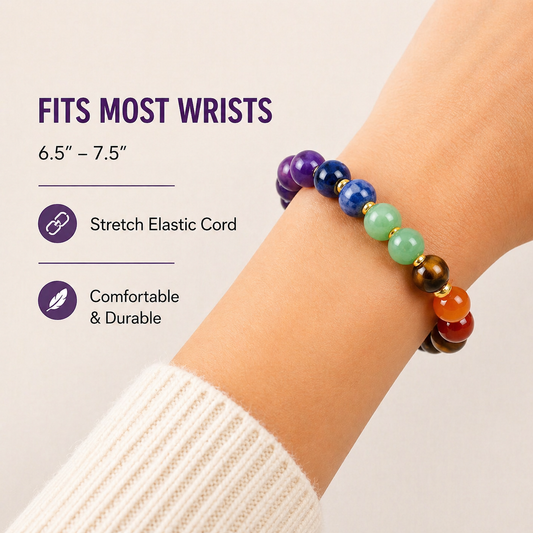 7 Chakra Gemstone Bracelet (2 pack)