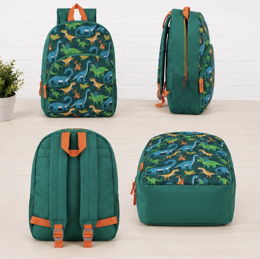 Dinosaur Print Day Bag – Lightweight Everyday Backpack