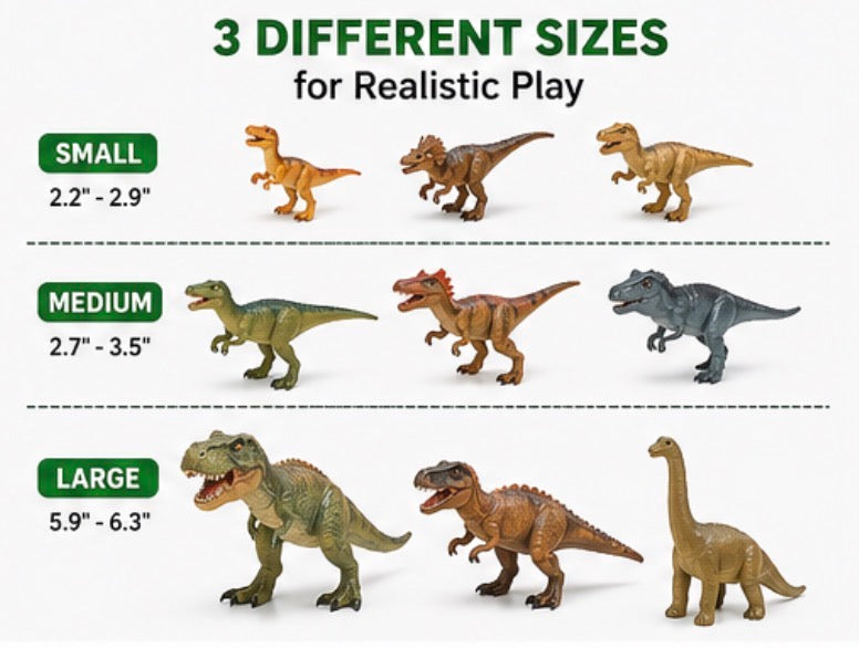Dinosaur Toy Set for Kids â€“ 24 PCS
