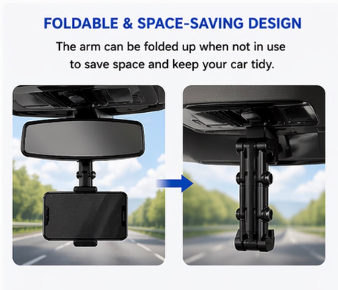 Rear View Mirror Phone Holder