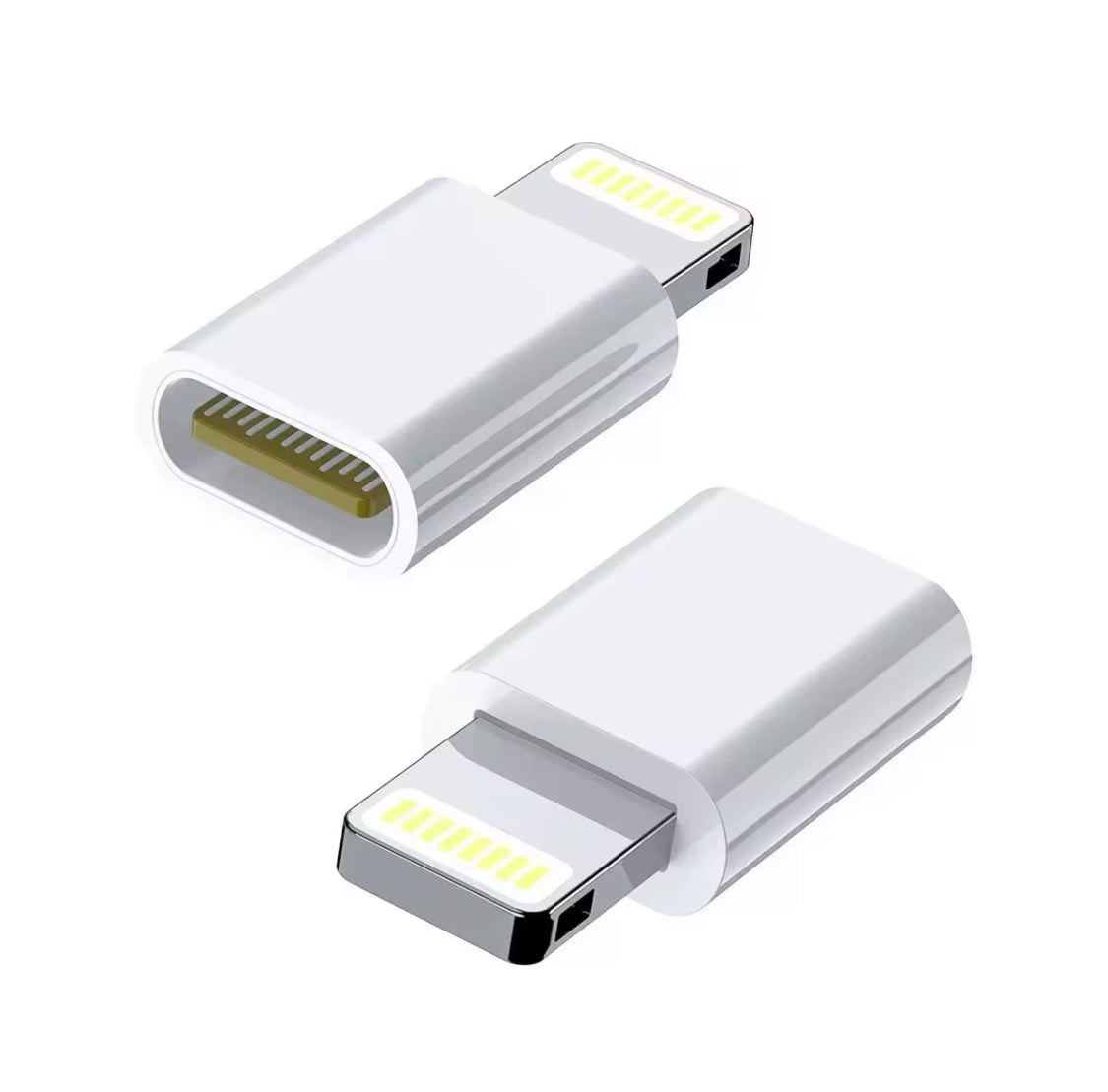 IOS Type-C OTG Adapter for iPhone 14 Pro Fast Charging Data Transfer USB Connectivity 2 Pack Durable PVC ABS Material CE RoHS MFi Certified