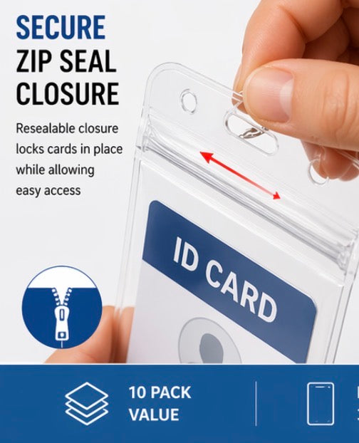 10 Vertical Badge Holders