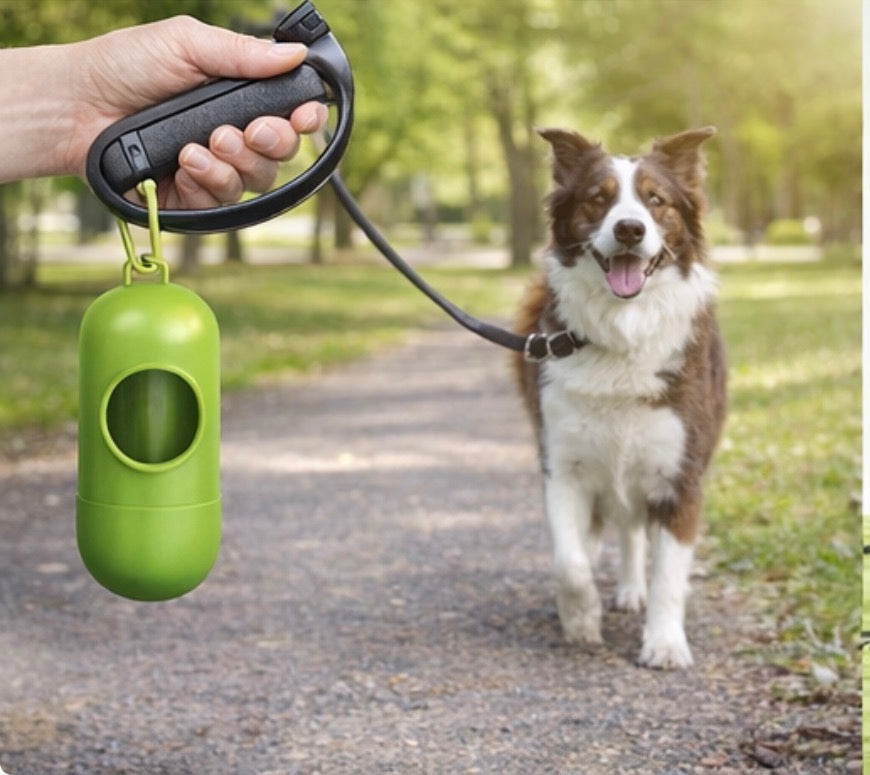 Eco-Friendly Dog Poop Bag Dispenser with Biodegradable Waste Bags