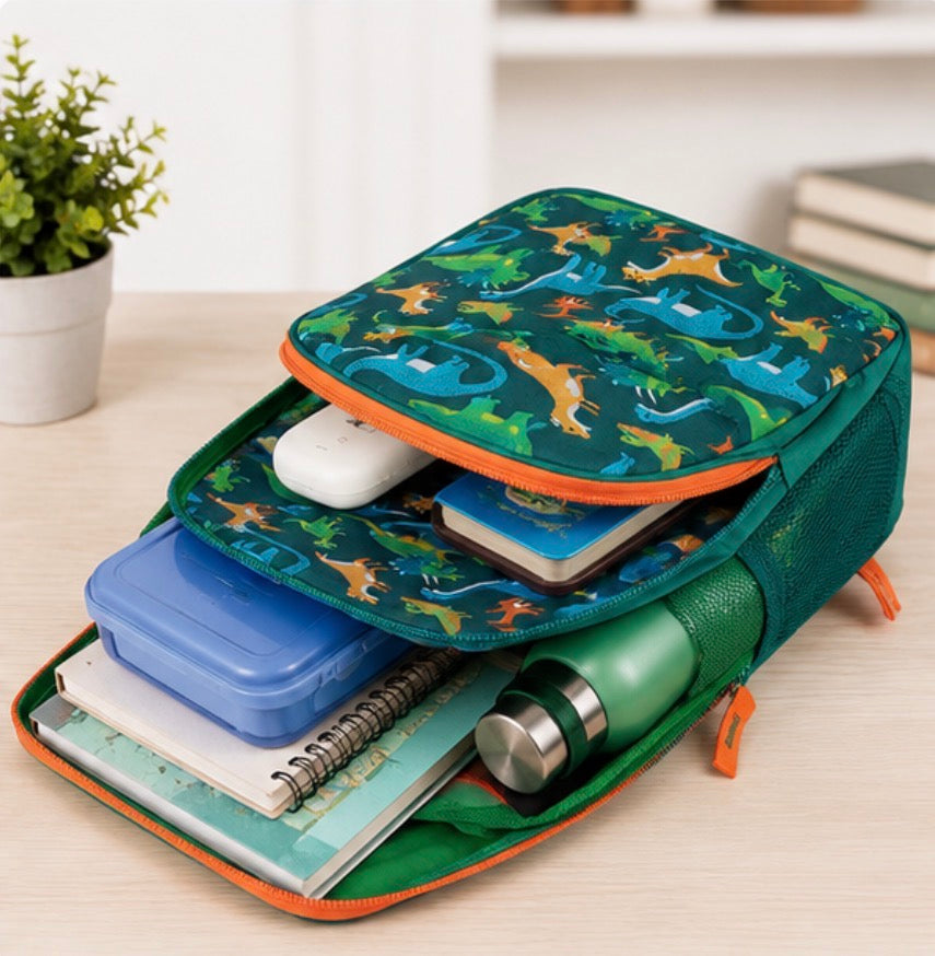Dinosaur Print Day Bag – Lightweight Everyday Backpack