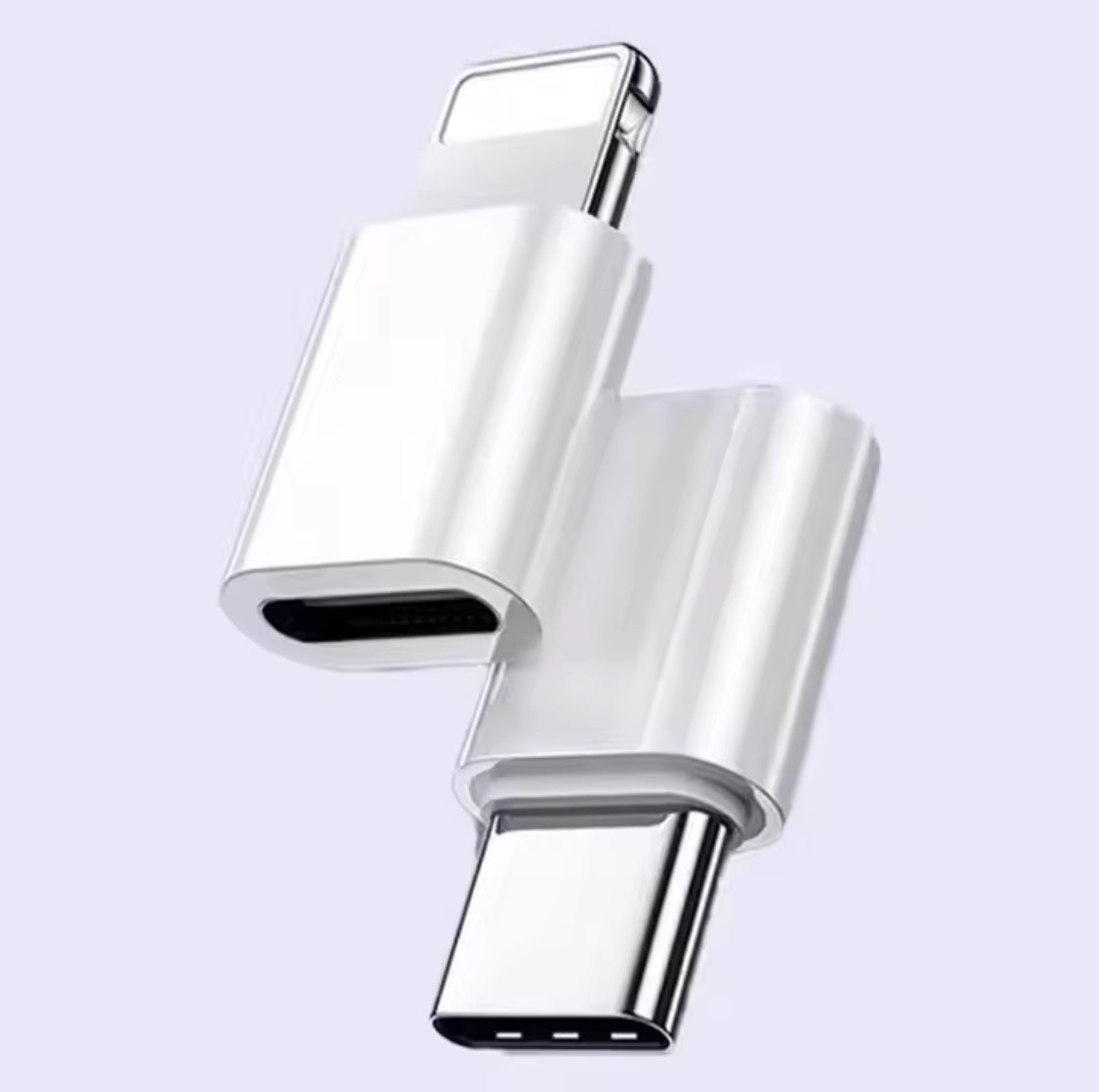 IOS Type-C OTG Adapter for iPhone 14 Pro Fast Charging Data Transfer USB Connectivity 2 Pack Durable PVC ABS Material CE RoHS MFi Certified