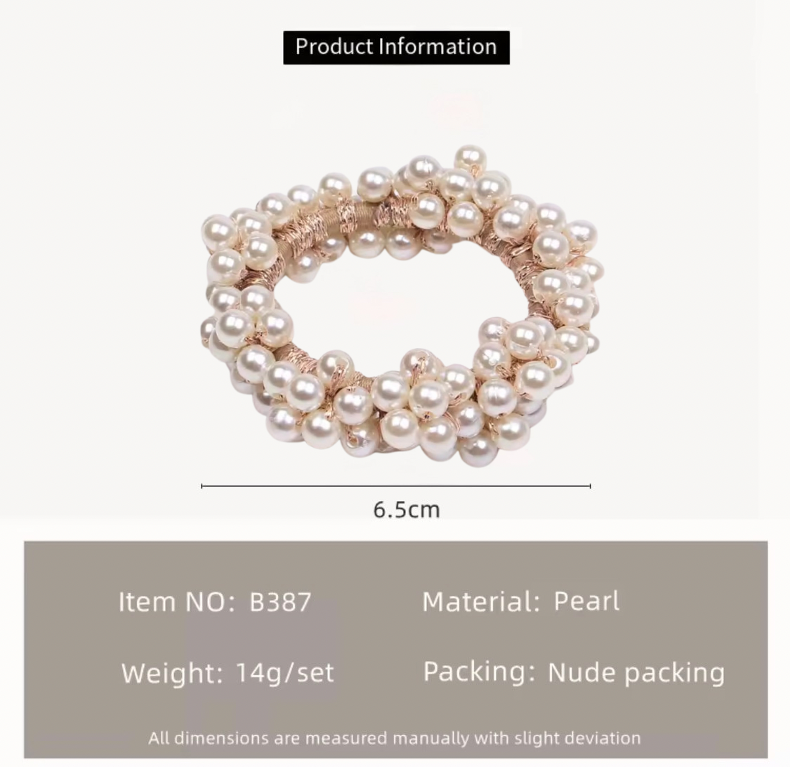 Luxury Pearl Scrunchie