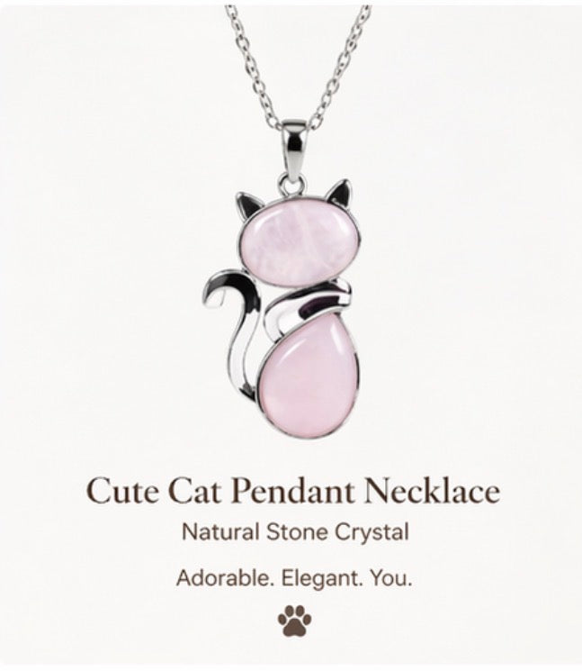 Cat Pendant Necklace for Women