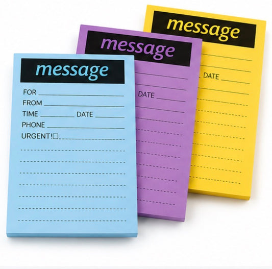 3-Pack Multicolor Message Notepa