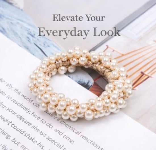 Luxury Pearl Scrunchie