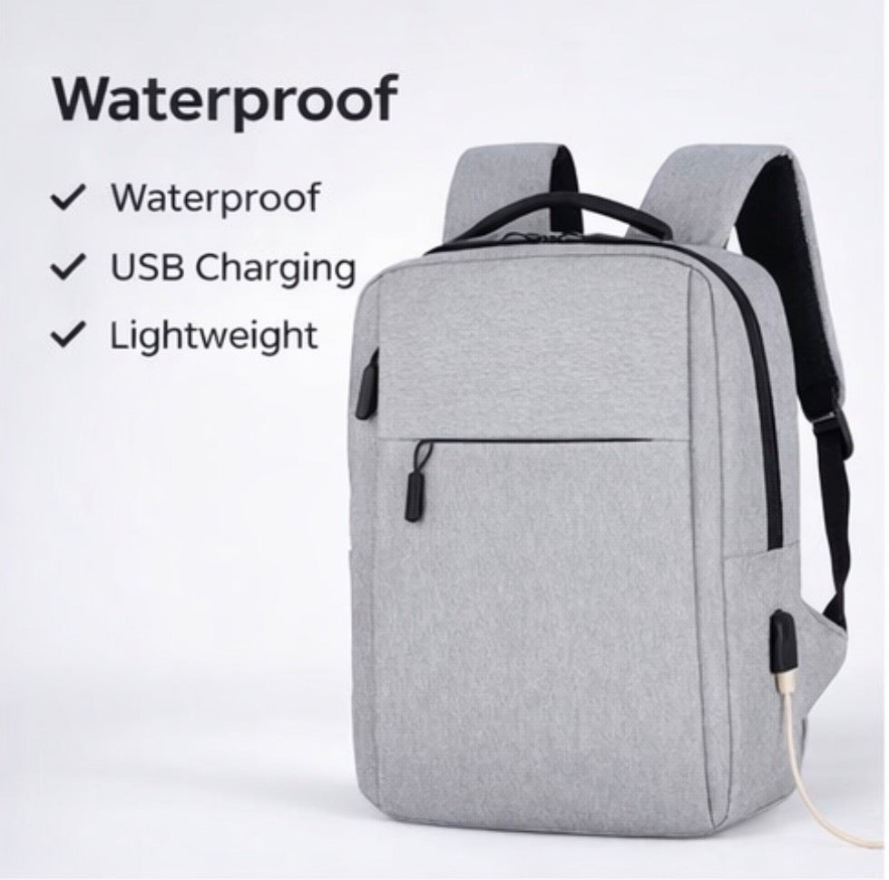 Waterproof Laptop Backpack with USB Charging Port