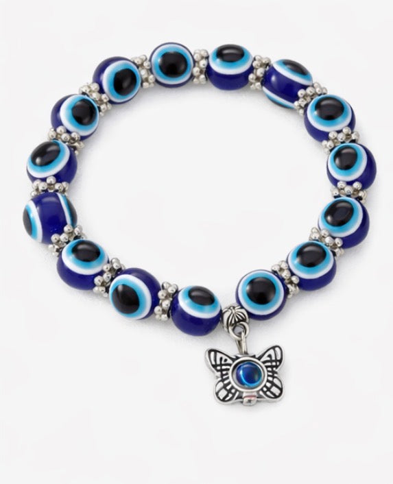 Protective Evil Eye Bracelet Adjustable Beaded Charm Bracelet (4 Styles)