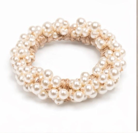Luxury Pearl Scrunchie
