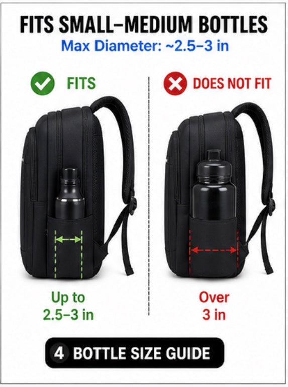 Minimalist Laptop Backpack with USB Port – Slim Travel Bag with Multiple Pockets, Fits Laptops up to 15.6”, Water-Resistant