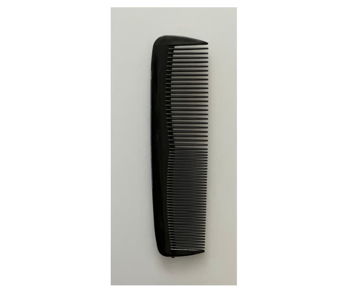 Professional Hair Combs, 6 Pack, Black Plastic Styling Combs