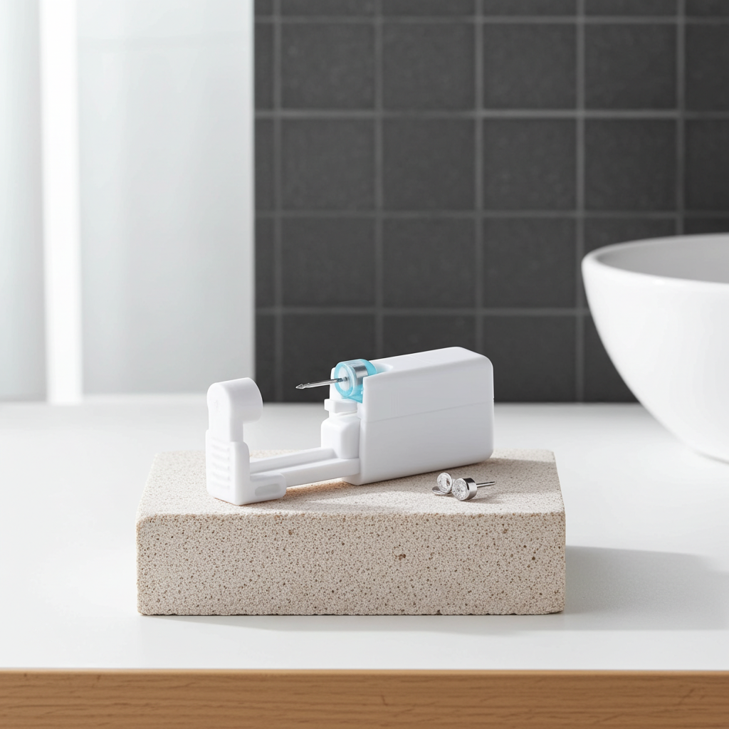 Gun Piercer Tool Machine-Disposable Safe Sterile Ear Piercing Stud Body Unit 1PC