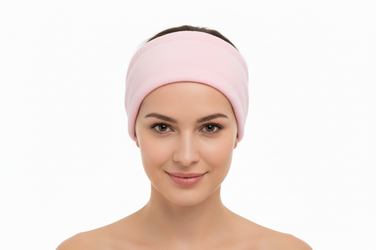 Comfortable Spa Head Band Soft Pink & Gray Options for Everyday Use Yoga Face Washing or Make Up Ideal for Daily Activities