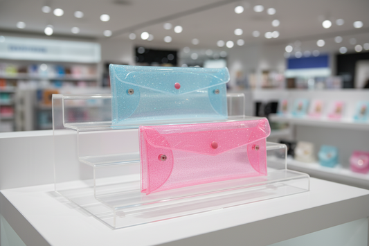 Cosmetic Bag or Pencil Case - Soft Durable Material with Multiple Compartments for Travel Daily Use