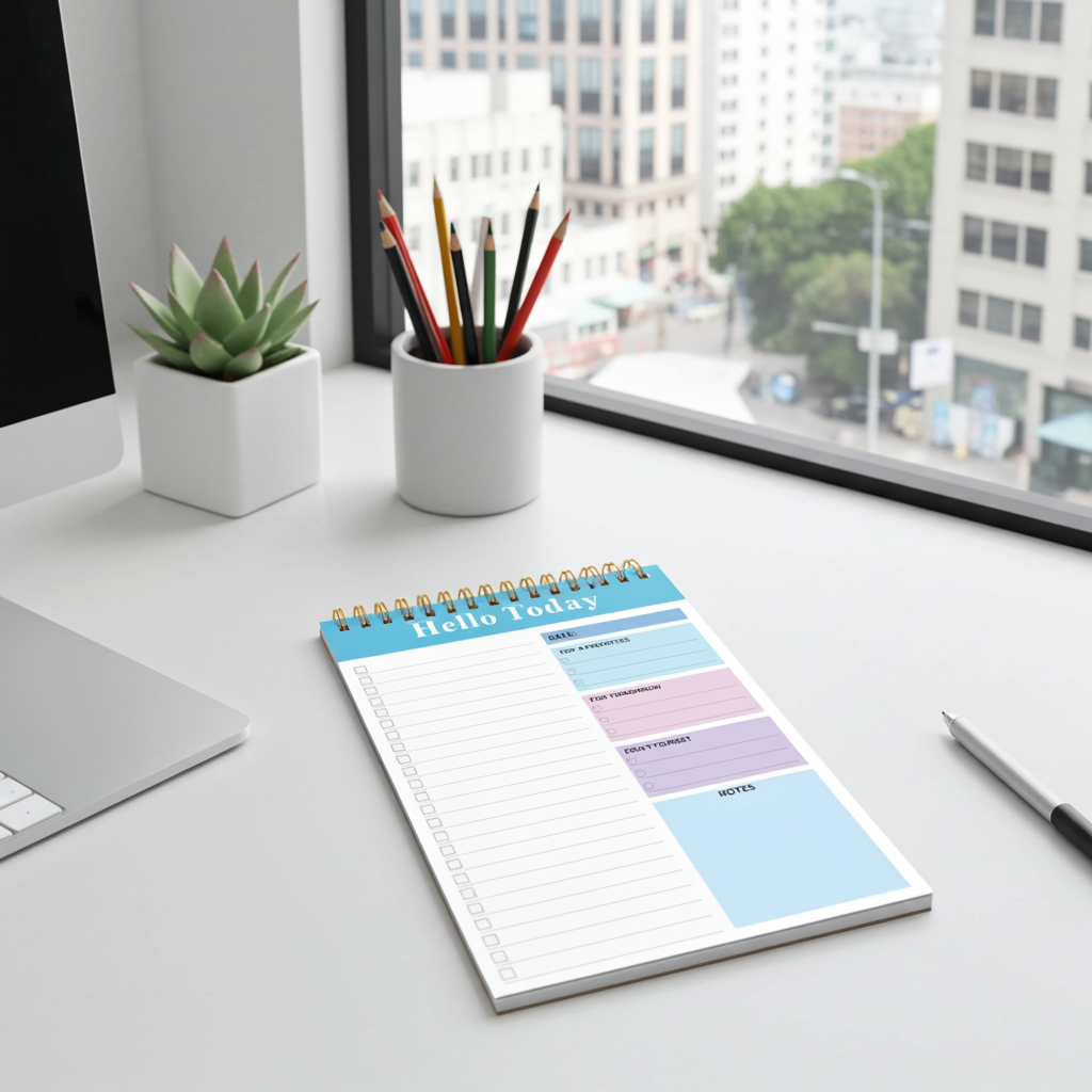 Compact Note Pad with Blank Pages for Easy Writing Ideal for Students Professionals and On the Go Use Durable and Versatile Writing Surface