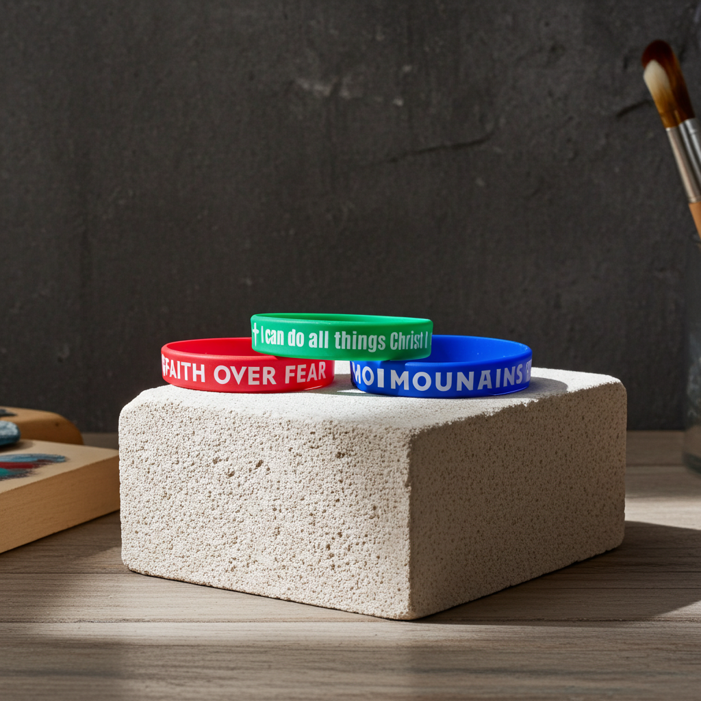 Christian Bible Verse Silicone Bracelets Unisex Comfortable Flexible Wear Inspirational Versatile for Everyday Use Soft Touch Spiritual Accessory