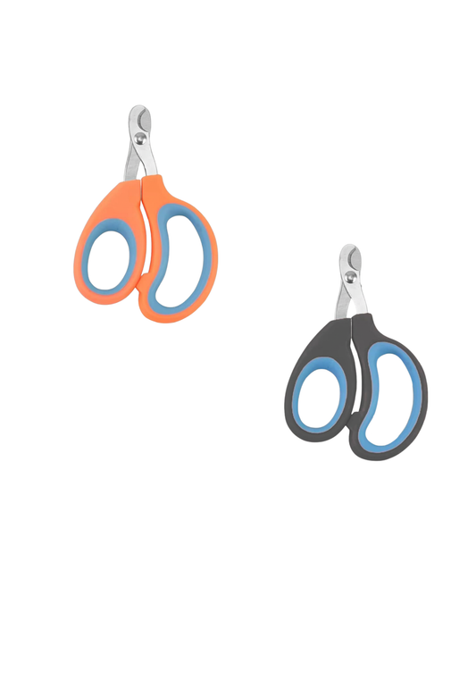 Professional Pet Nail Clippers with Ergonomic Grip, Black and Blue or Orange an Blue