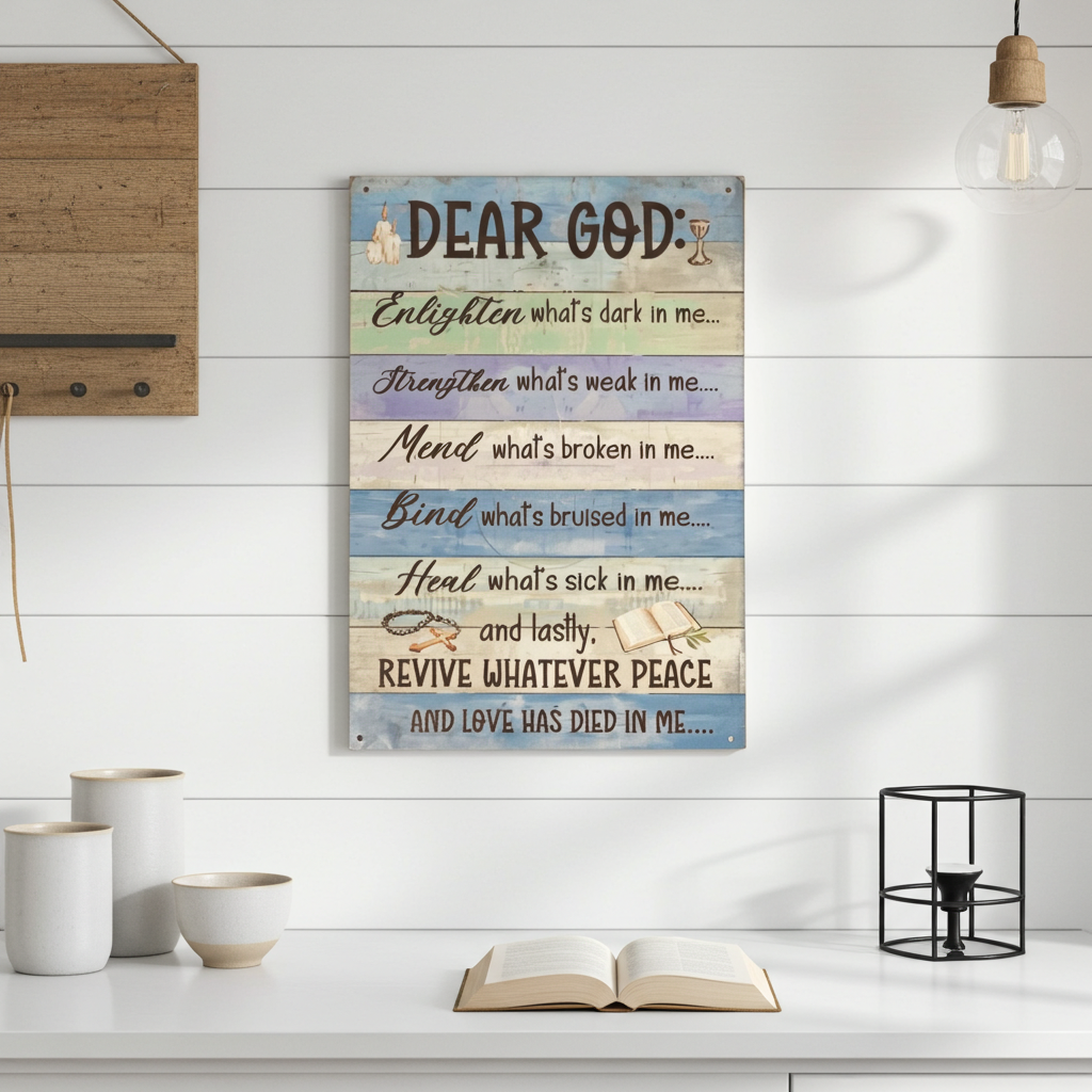 Religious Wall Art Inspirational Quotes for Home Decor Ornaments Spiritual Vibe Motivation Message of Hope and Guidance