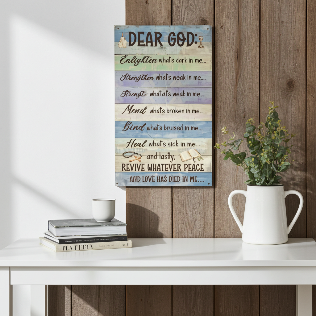 Religious Wall Art Inspirational Quotes for Home Decor Ornaments Spiritual Vibe Motivation Message of Hope and Guidance