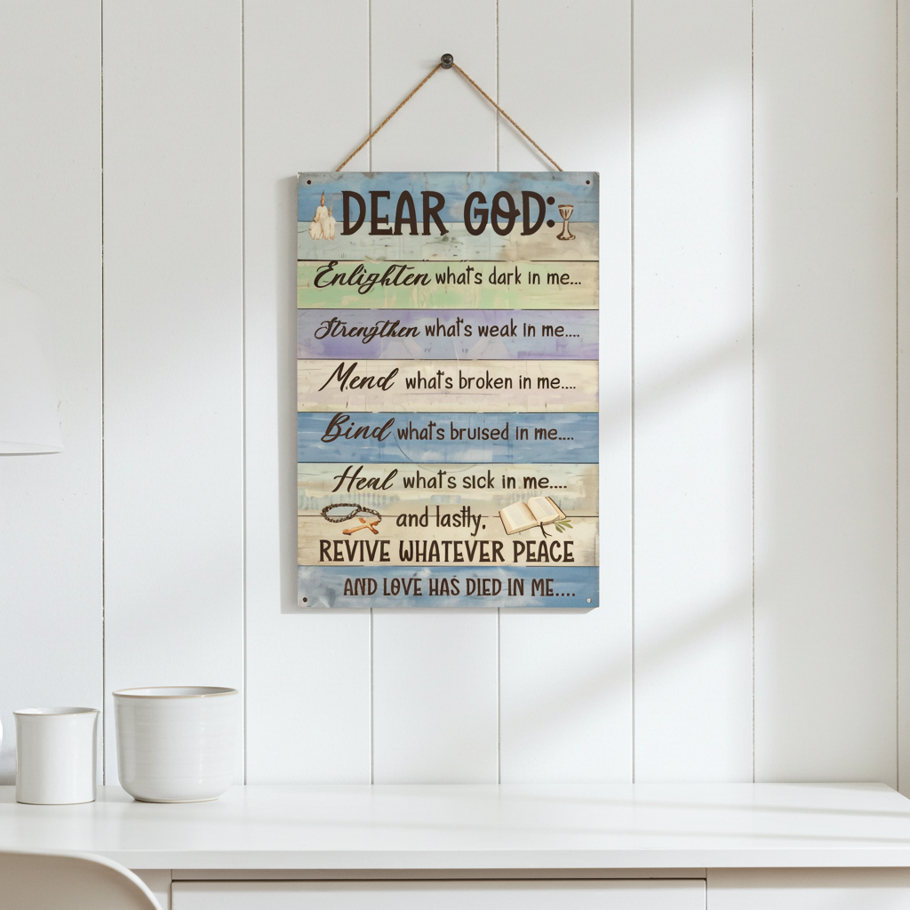 Religious Wall Art Inspirational Quotes for Home Decor Ornaments Spiritual Vibe Motivation Message of Hope and Guidance